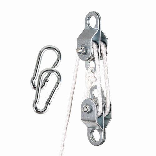 Double snatch block and tackle - and,