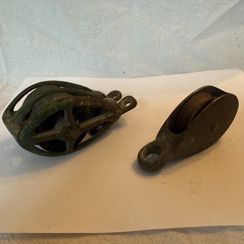 Antique marine pulley block - marine,